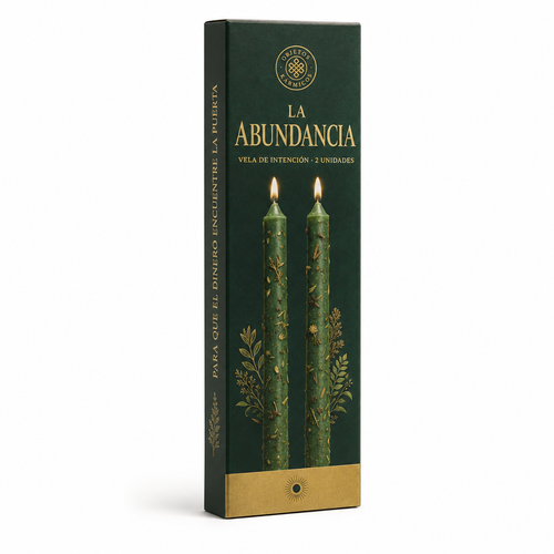 Estuche de La Abundancia, vela de intención de Objetos Kármicos