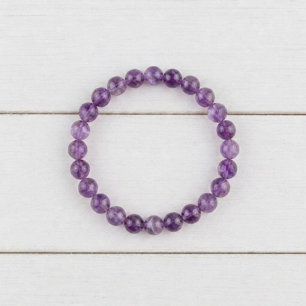 Pulsera de Amatista de 8 mm