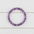 Pulsera de Amatista de 8 mm