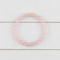 Pulsera de Cuarzo Rosa de 8 mm