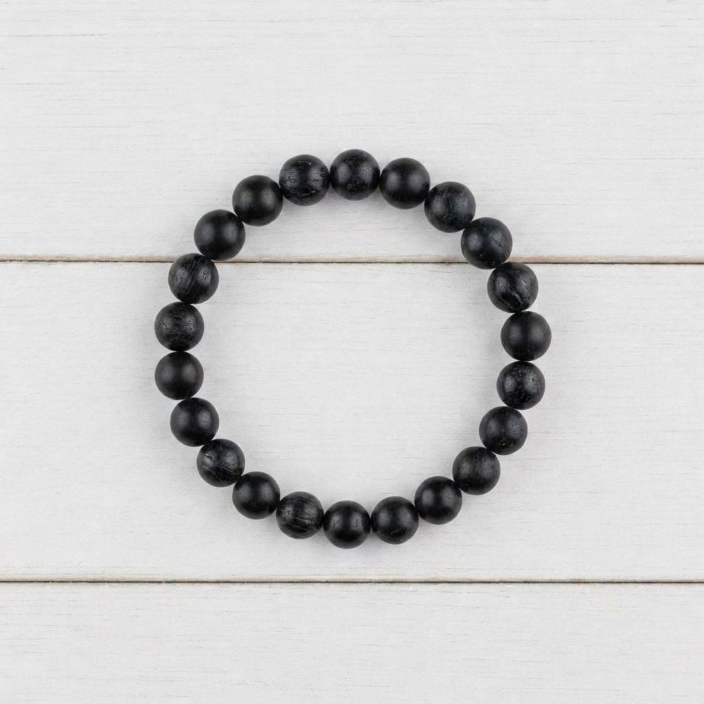 Pulsera de Turmalina Negra de 8 mm
